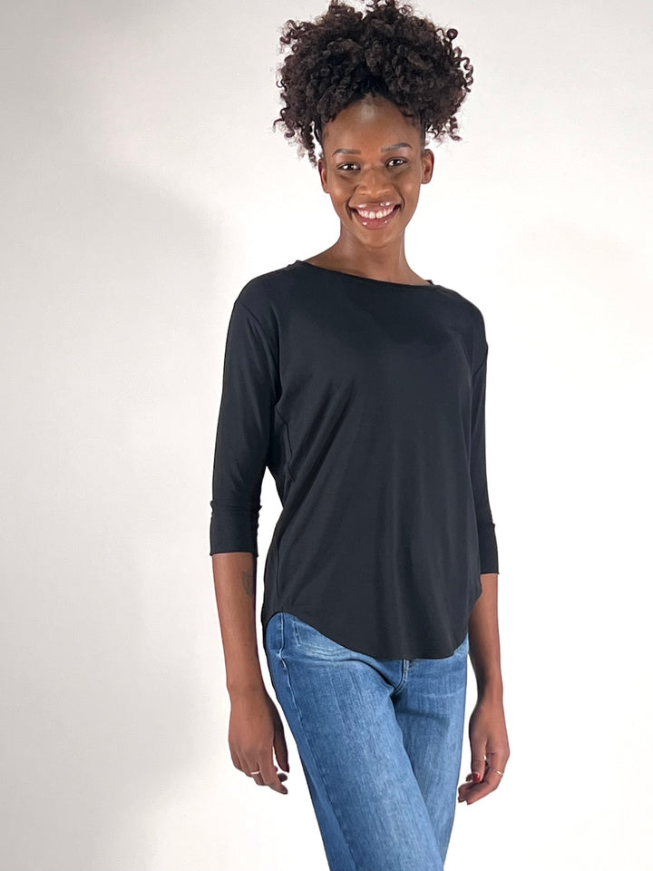 T-Shirt 3/4-Arm sportif in Modal