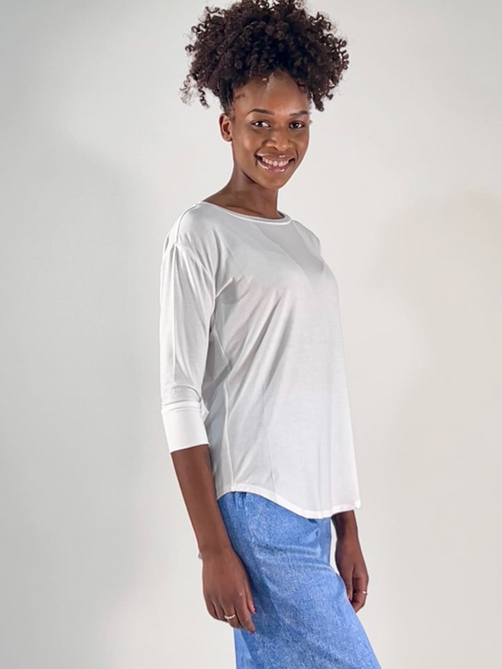 T-Shirt 3/4-Arm sportif in Modal