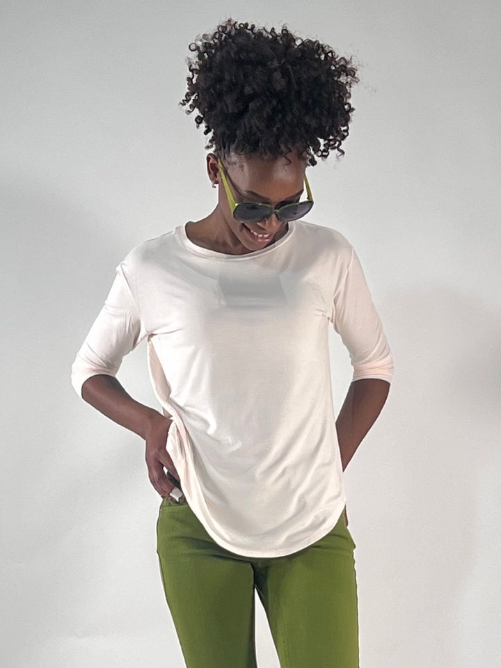 T-Shirt 3/4-Arm sportif in Modal