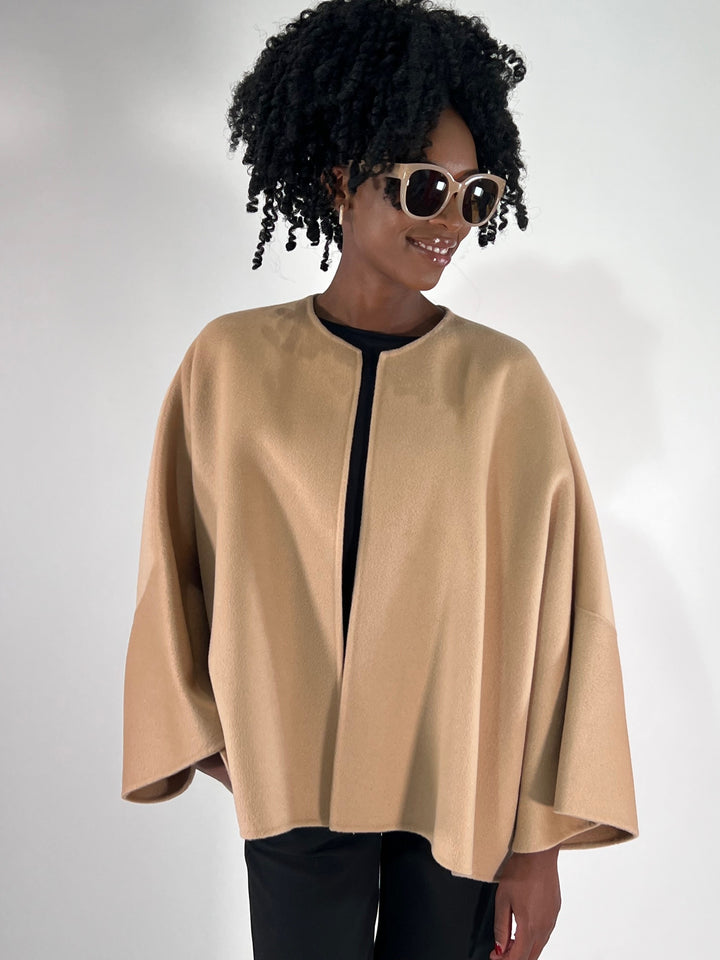 Jacke offen in Doubleface