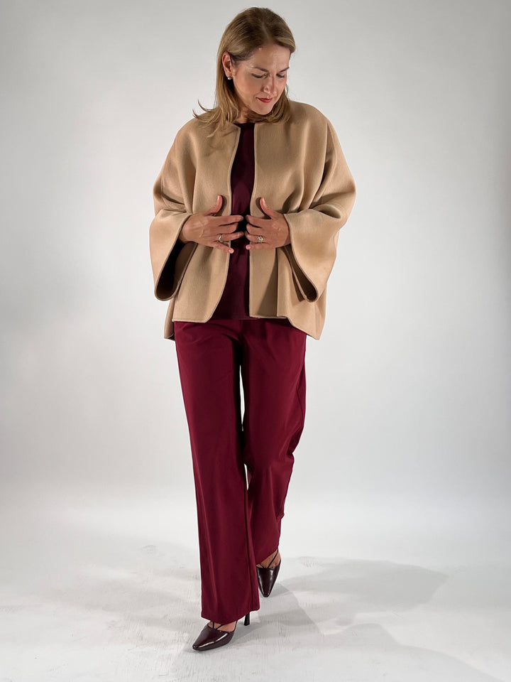 Jacke offen in Doubleface