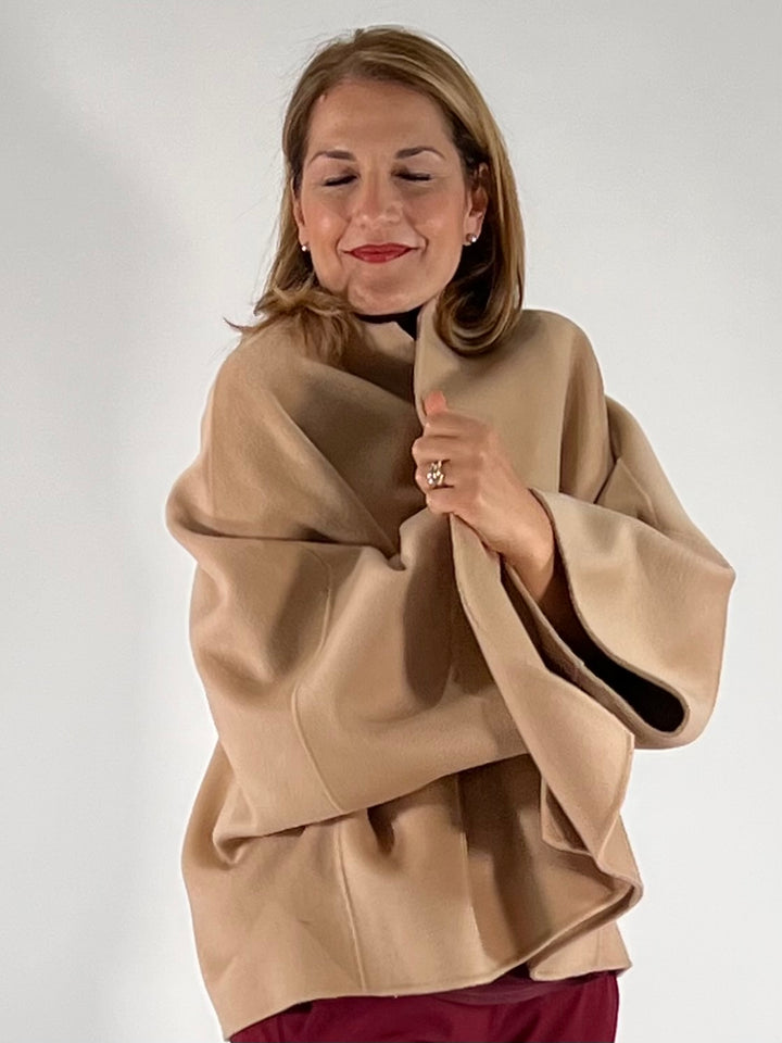 Jacke offen in Doubleface