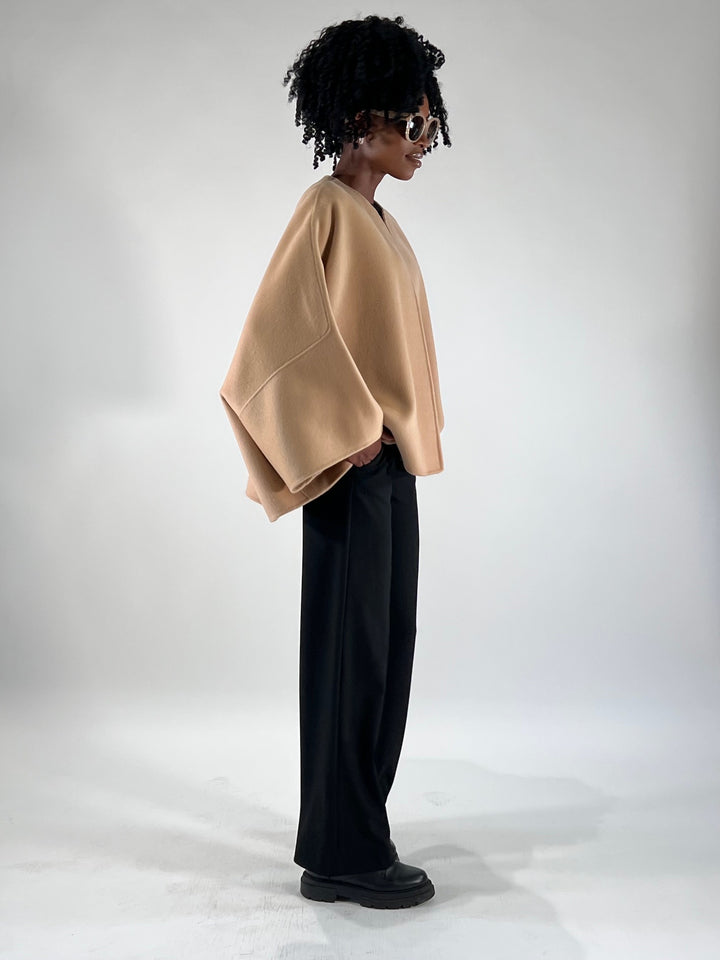 Jacke offen in Doubleface