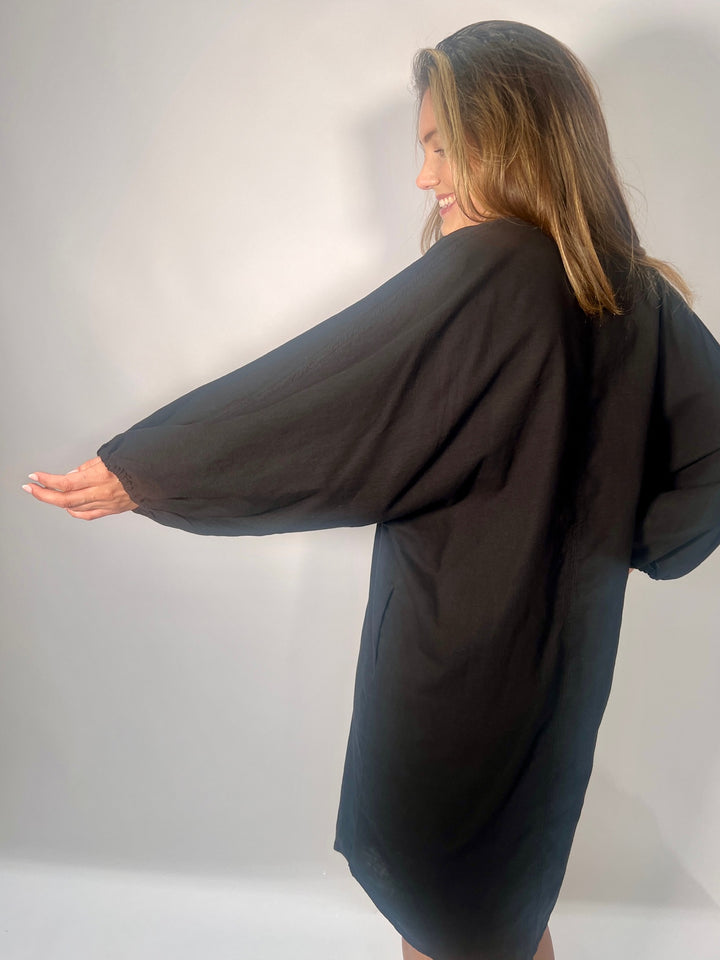 Kleid mit Fledermausärmel