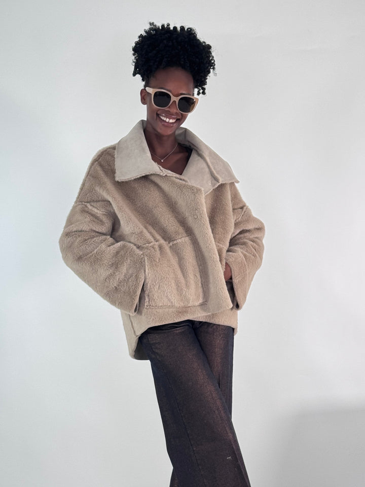 Wende Jacke Fake Fur