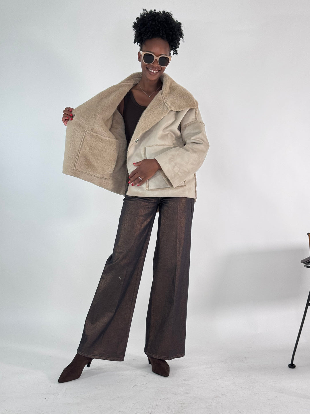 Wende Jacke Fake Fur