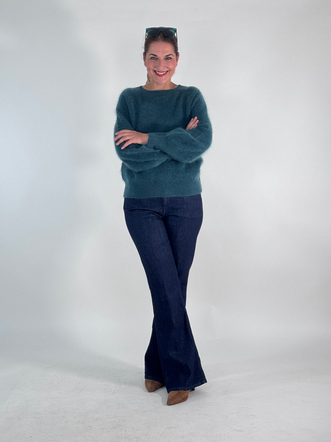 Rundhals Pullover Lina, Brushed Cashmere