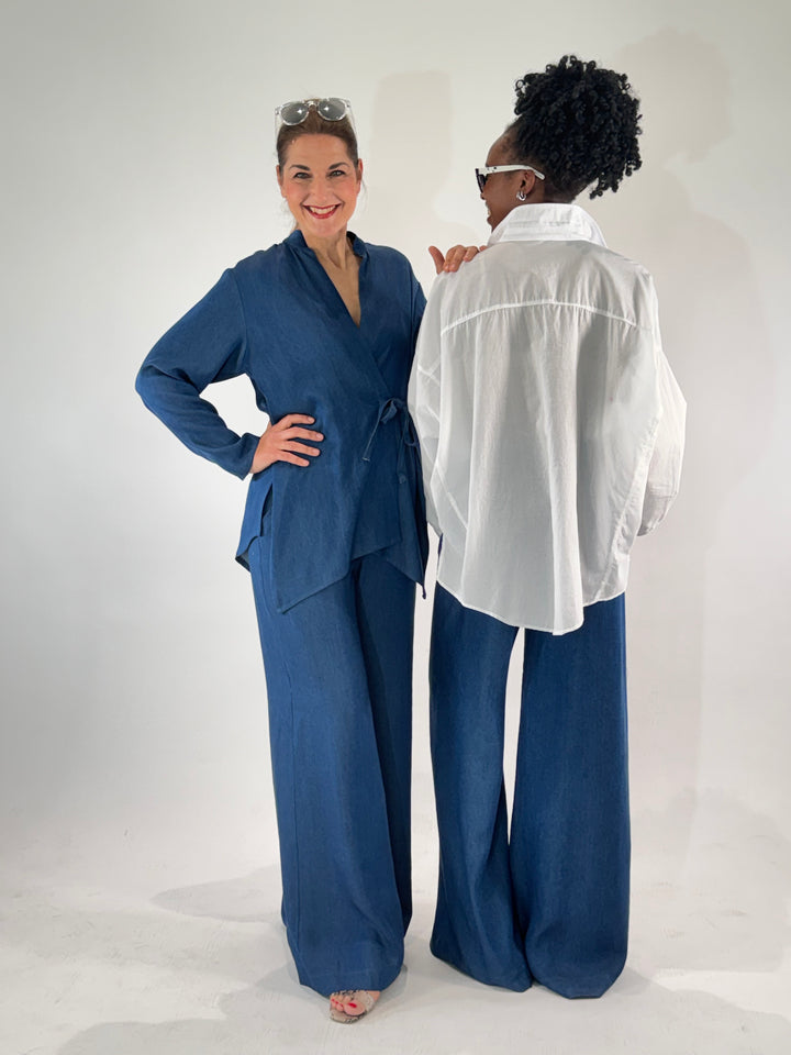 Palazzo-Hose im Denim Style