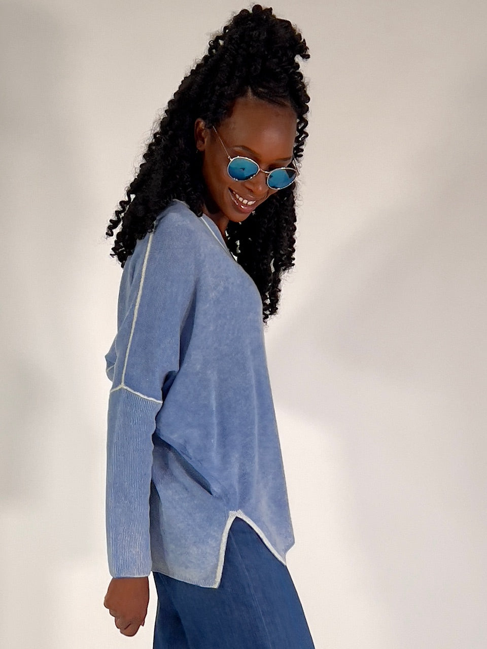 Oversize-Pulli aus Cashmere