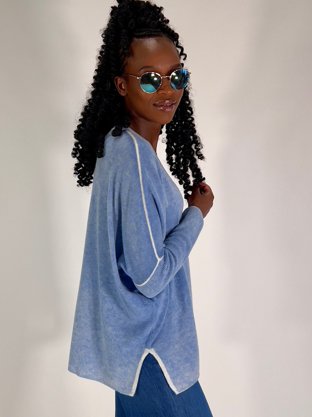 Oversize-Pulli aus Cashmere