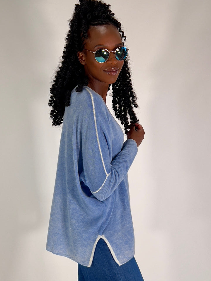 Oversize-Pulli aus Cashmere