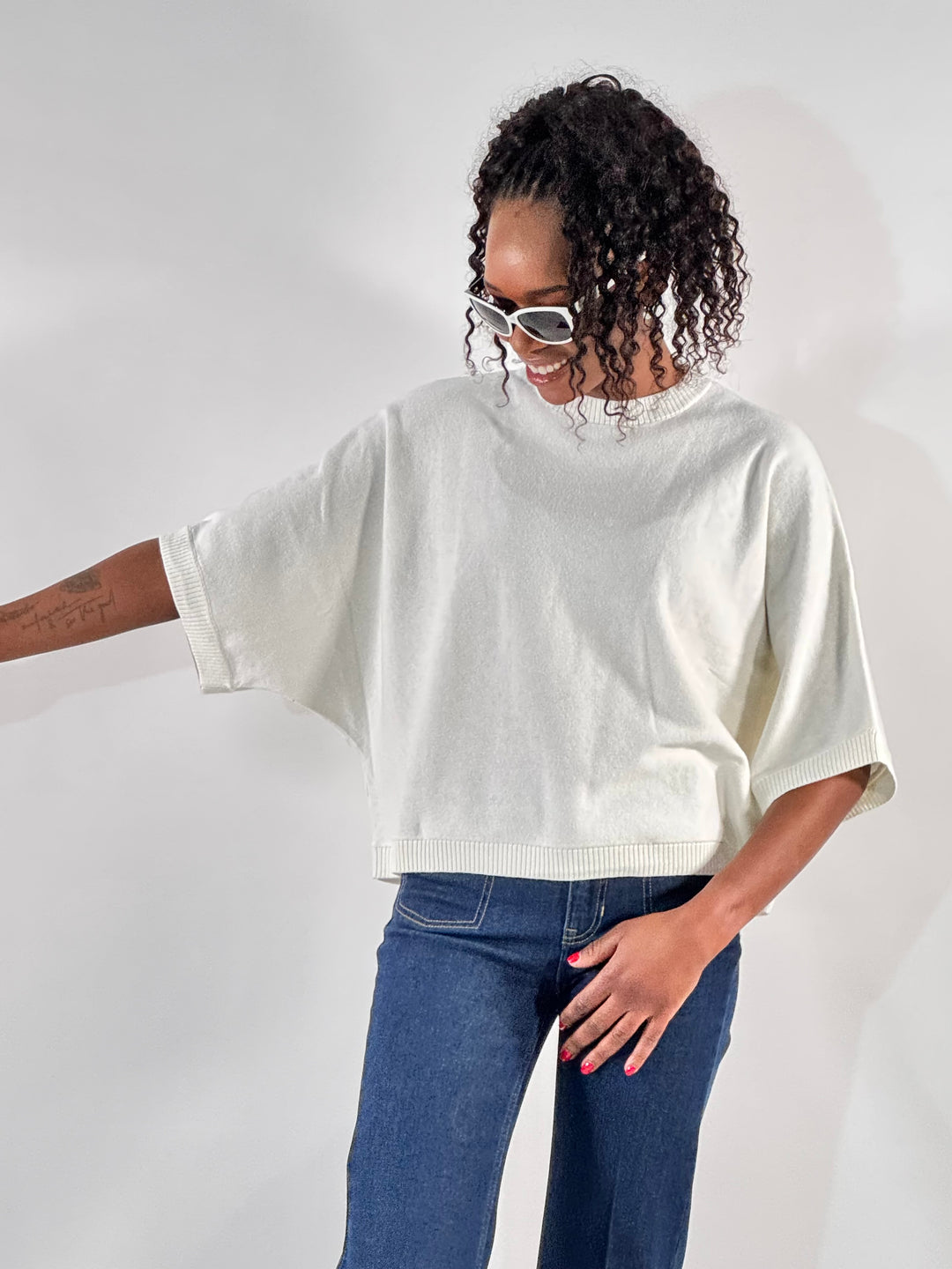 Pulli Quinn mit Kimono-Arm