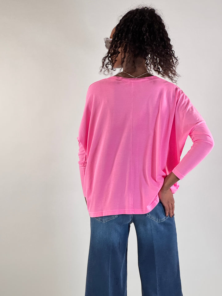 V-Shirt Mitsy, im Boxy Style