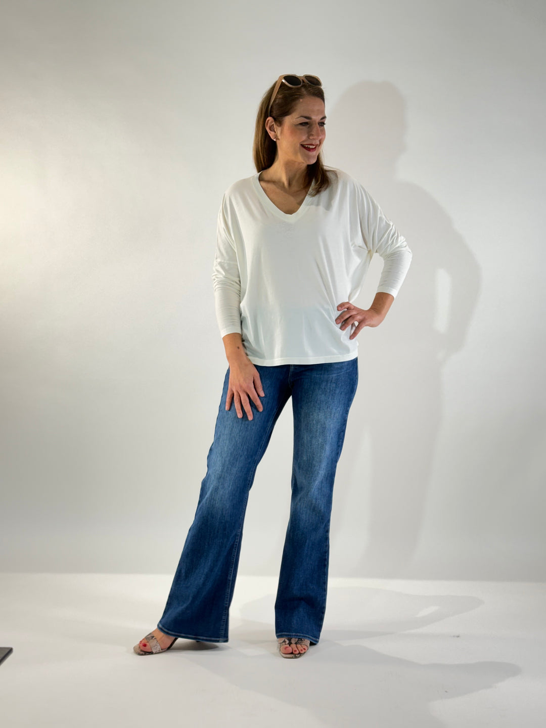 V-Shirt Mitsy, im Boxy Style