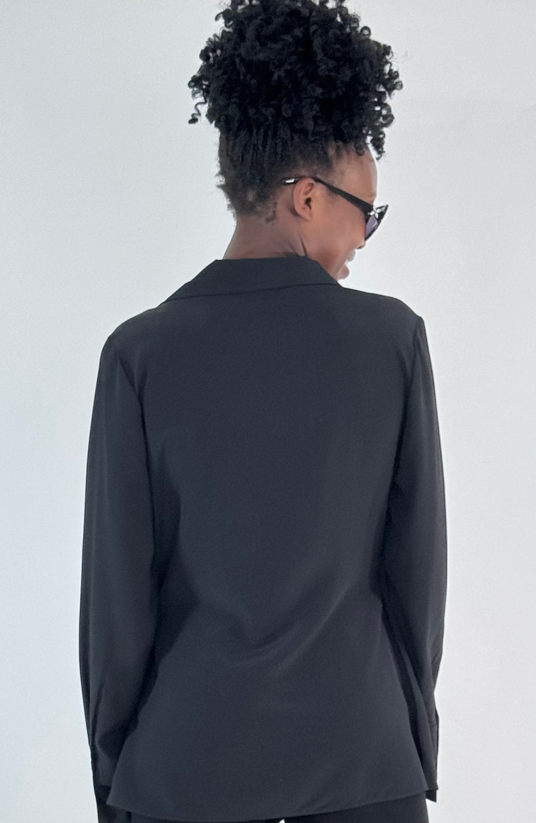 Wickelbluse Chloe mit Volant in Seide
