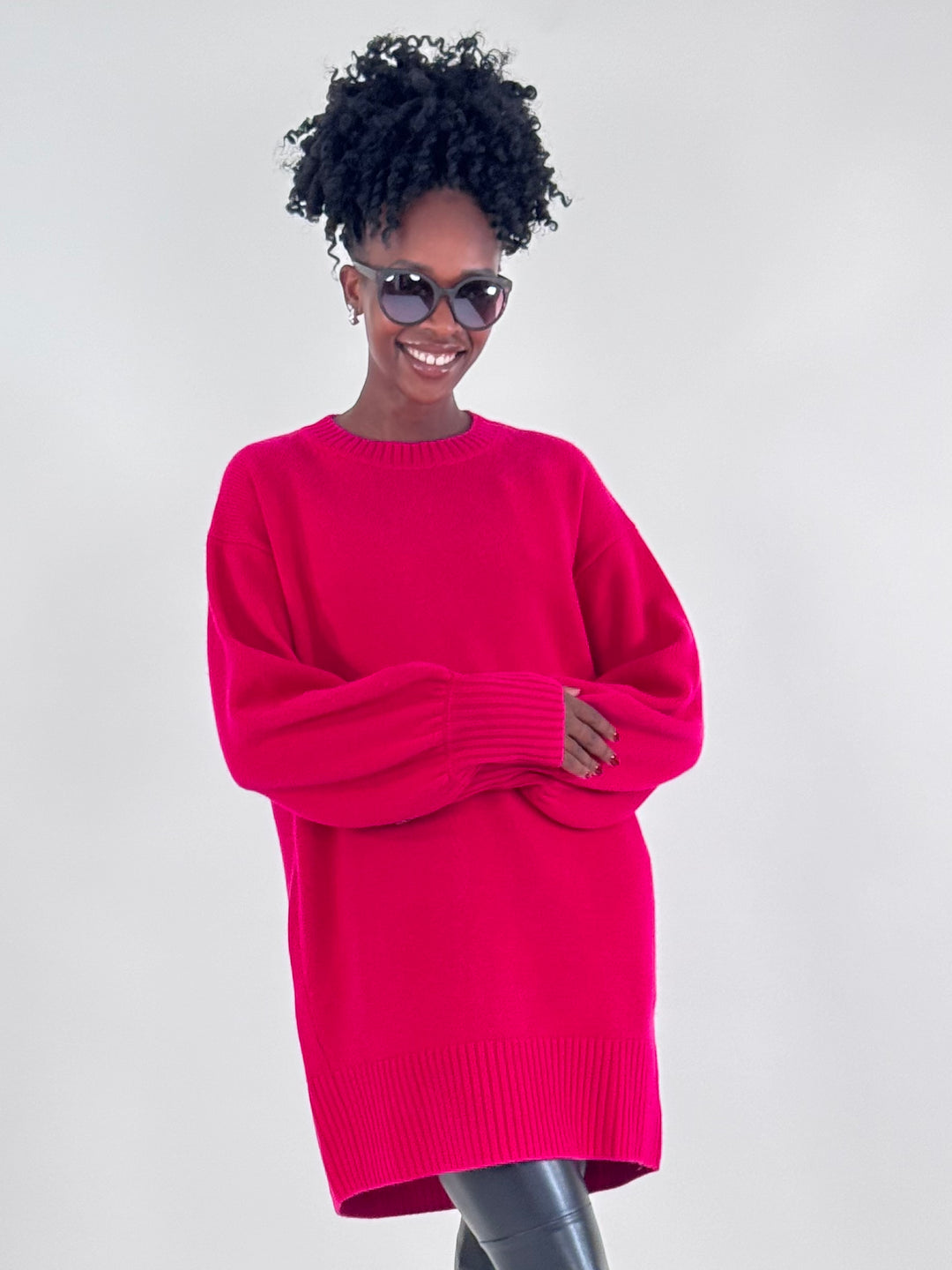 Long-Wollpullover Nele mit Cashmere