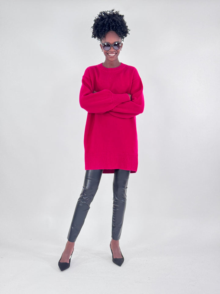 Long-Wollpullover Nele mit Cashmere