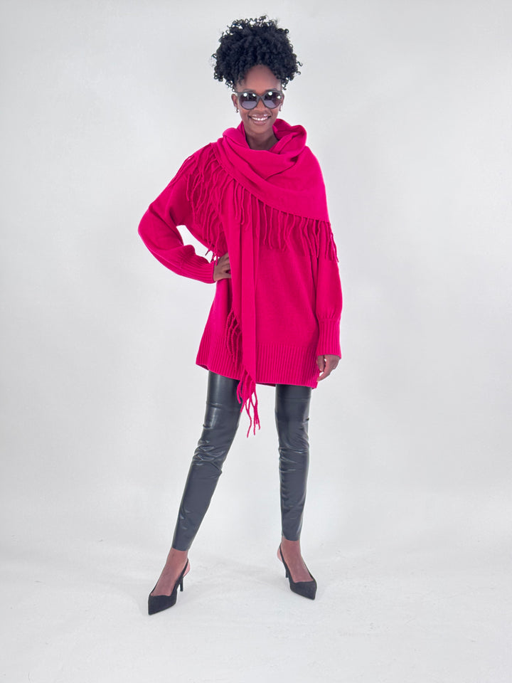 Long-Wollpullover Nele mit Cashmere