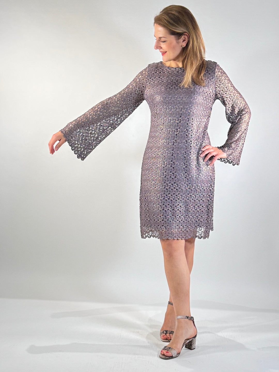 Kleid Metallic