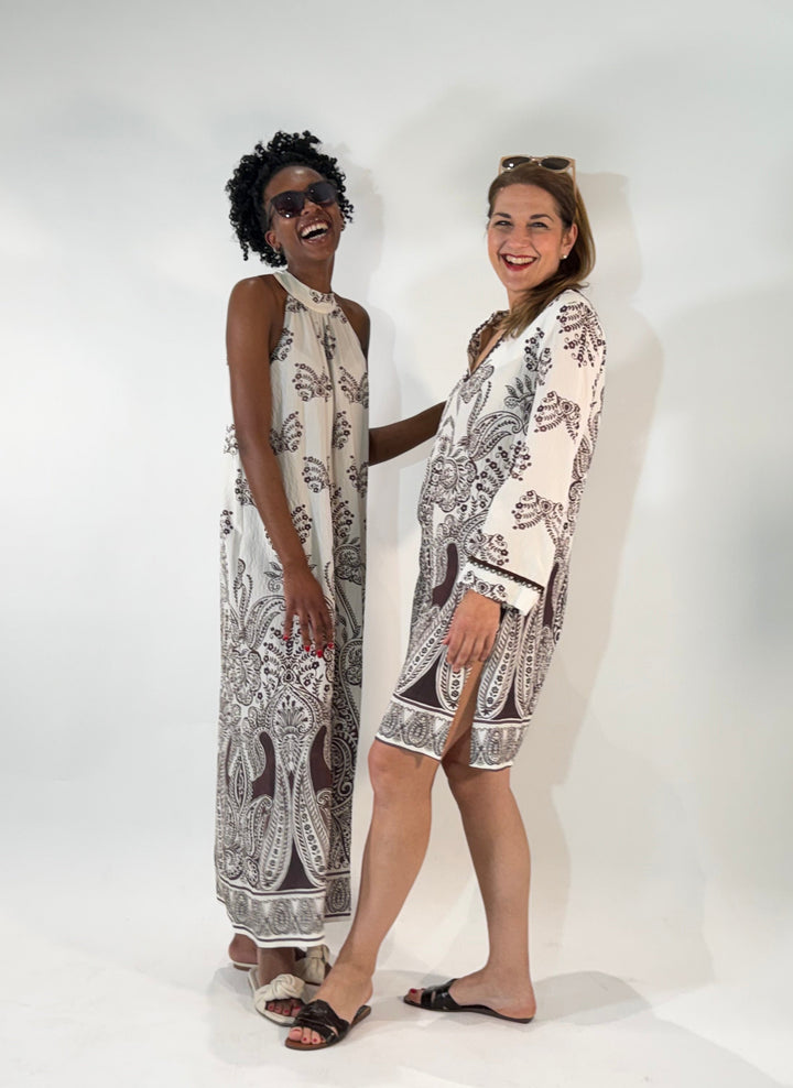 Maxi-Kleid mit Neckholder im Boho-Style
