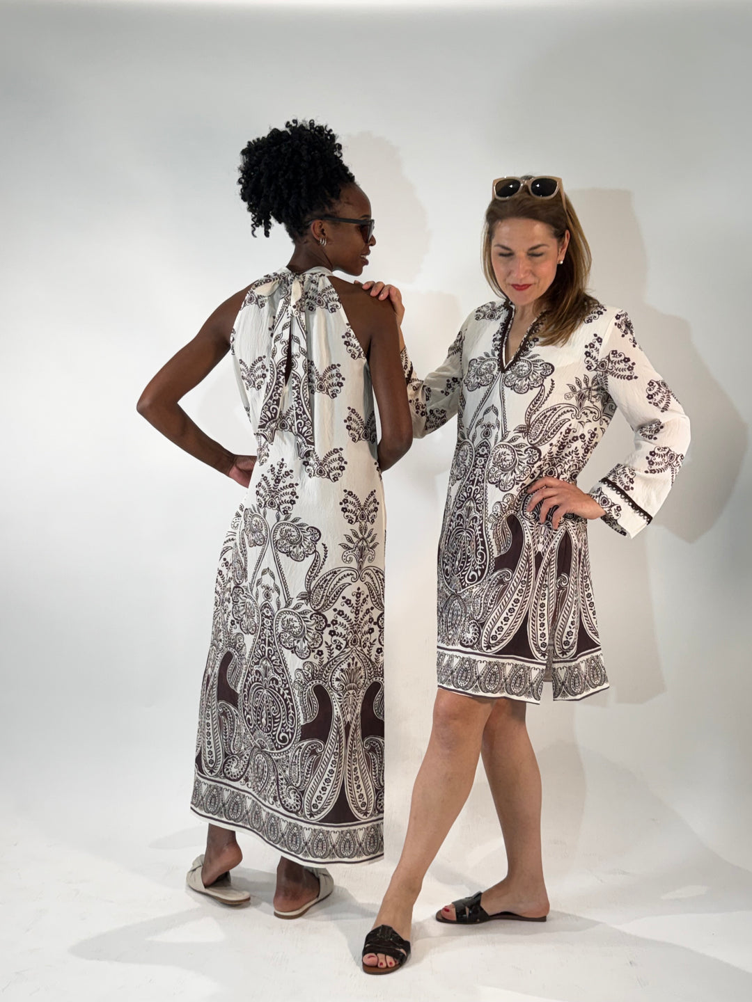 Maxi-Kleid mit Neckholder im Boho-Style