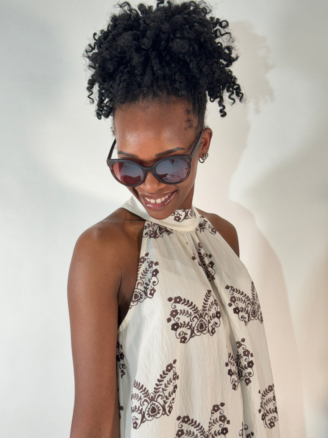 Maxi-Kleid mit Neckholder im Boho-Style
