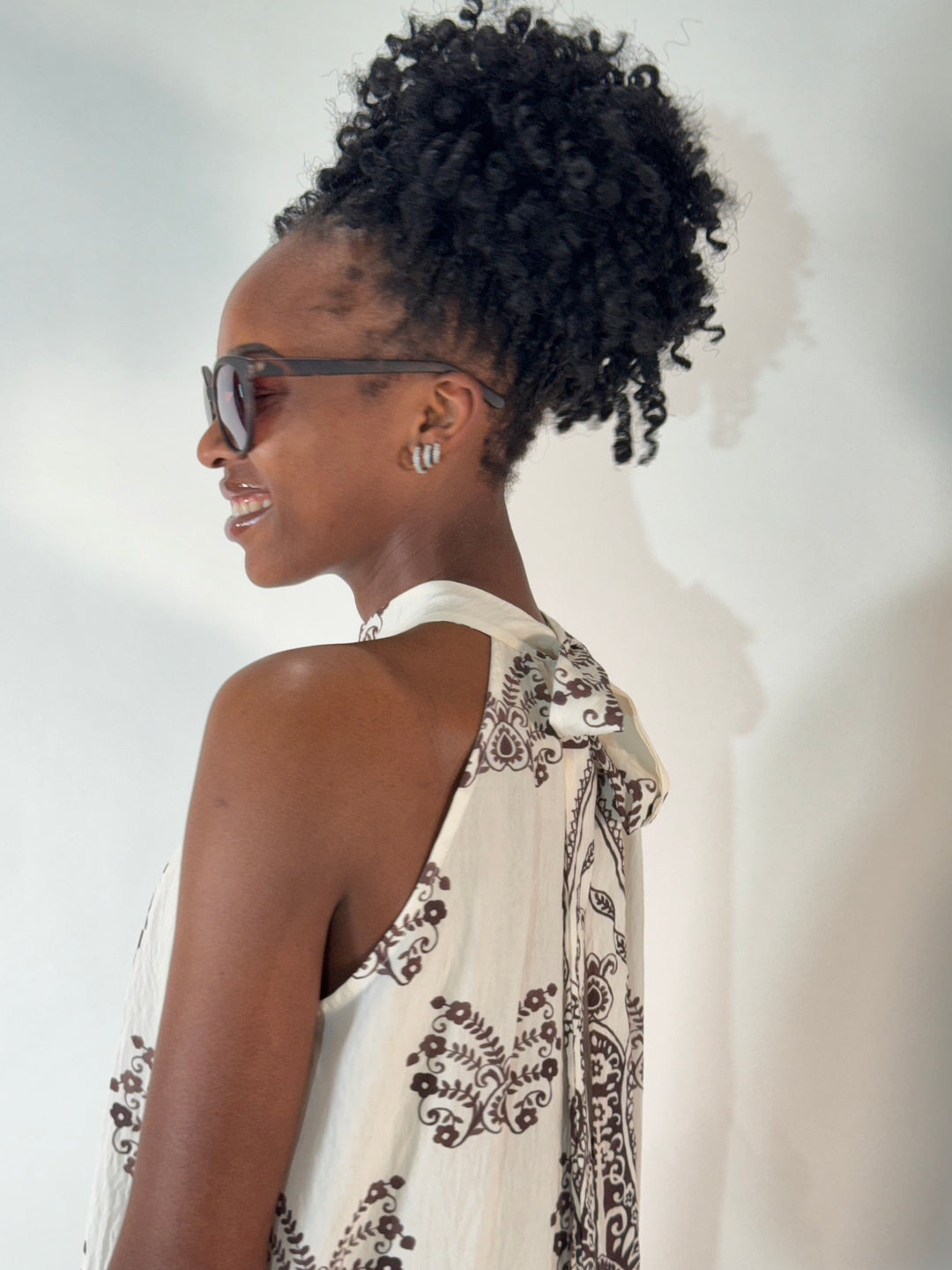 Maxi-Kleid mit Neckholder im Boho-Style