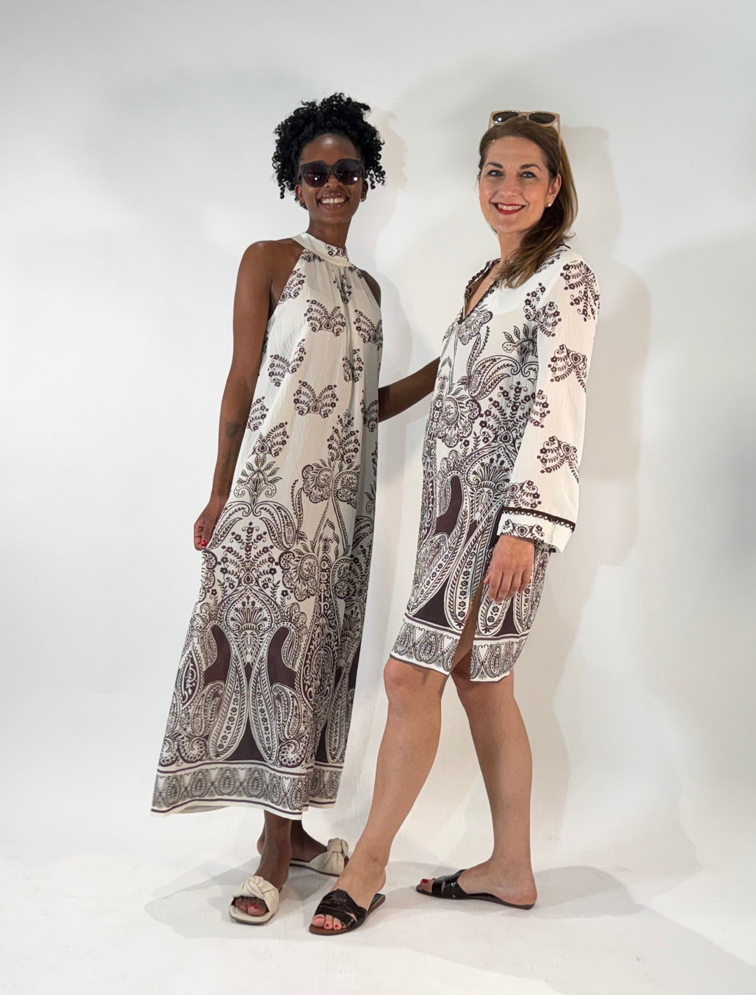 Maxi-Kleid mit Neckholder im Boho-Style