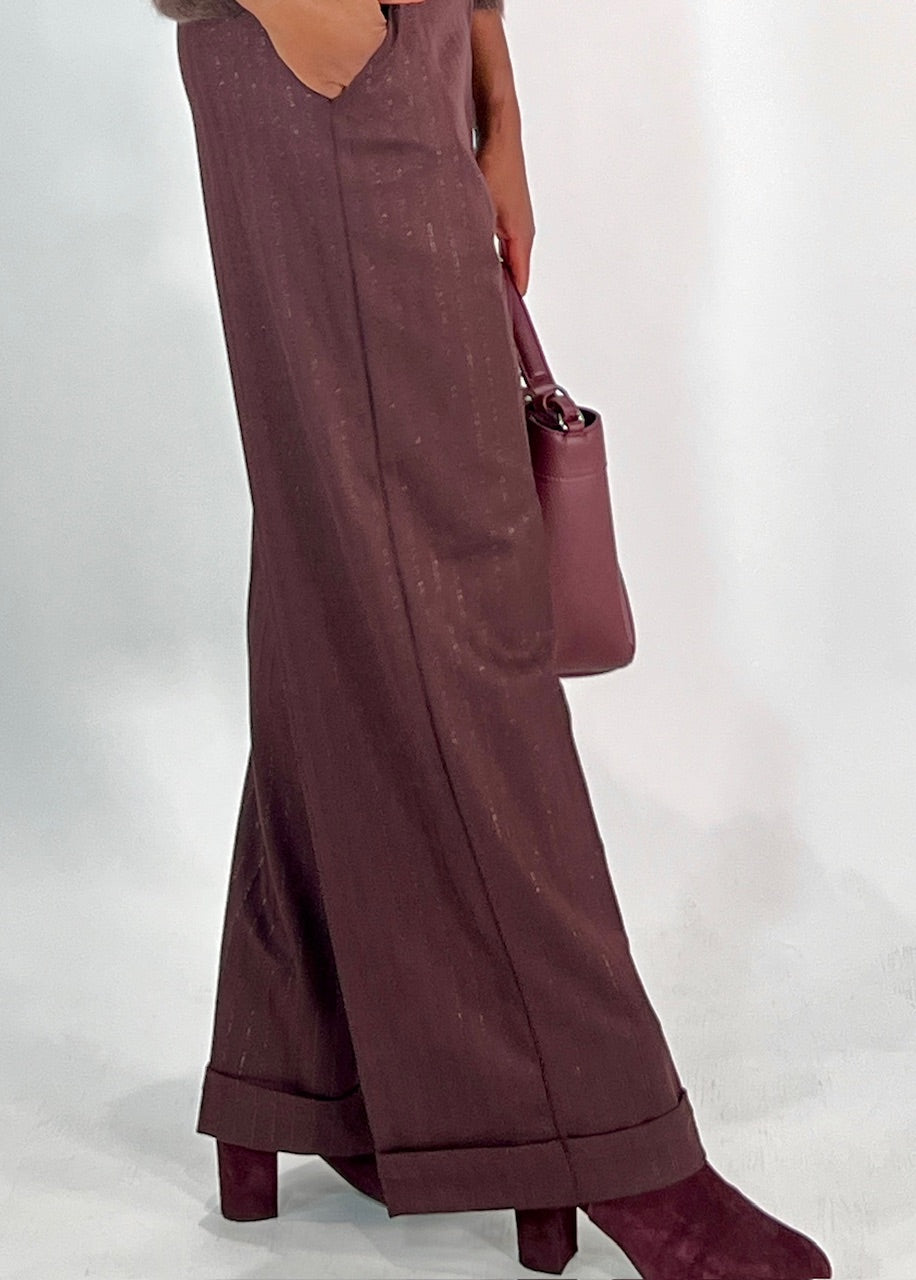 Marlenehose mit Nadelstreifen
