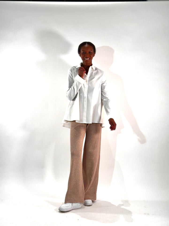 Hose Ajour in Glitter-Optik