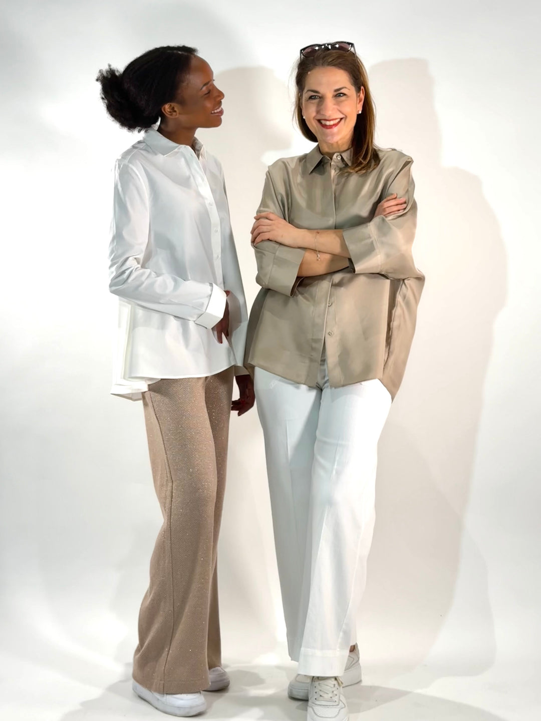 Hose Ajour in Glitter-Optik