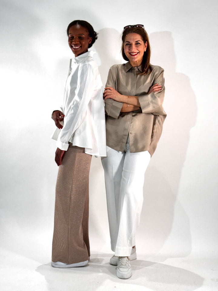 Hose Ajour in Glitter-Optik