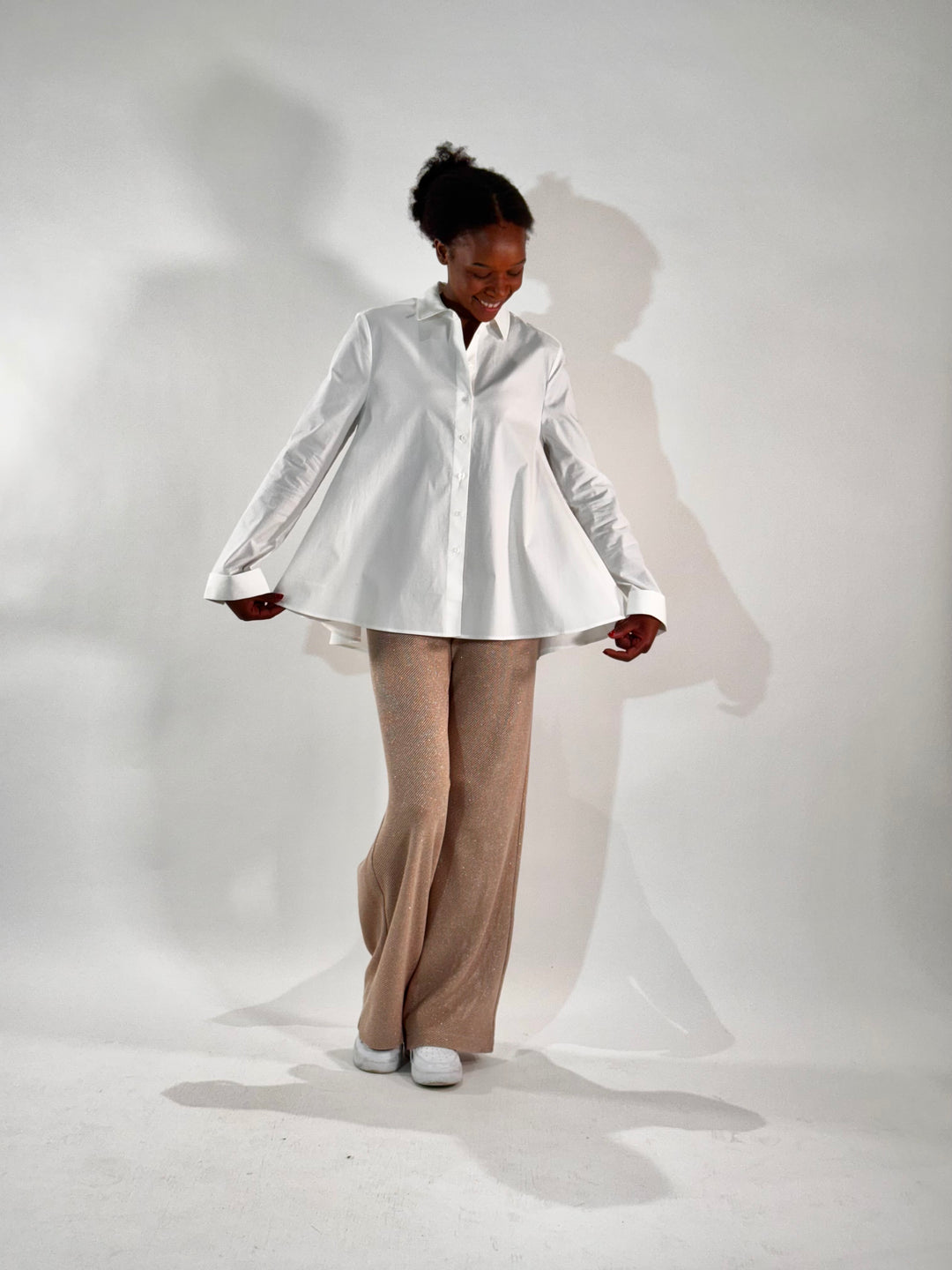 Hose Ajour in Glitter-Optik