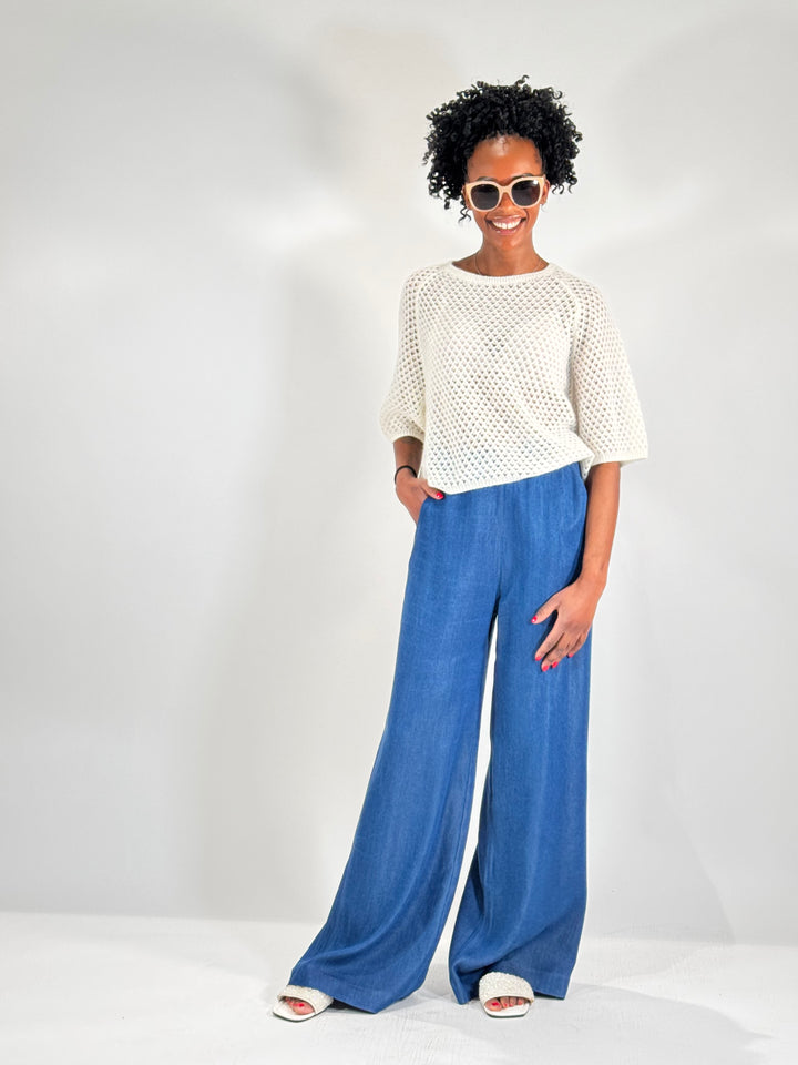 Palazzo-Hose im Denim Style
