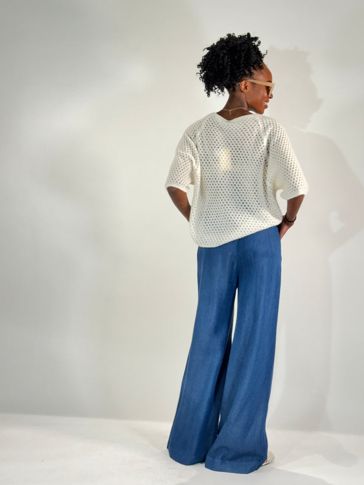Palazzo-Hose im Denim Style