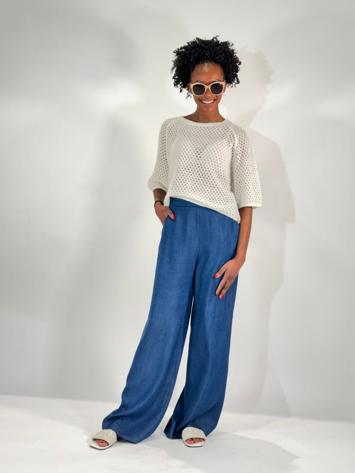 Palazzo-Hose im Denim Style