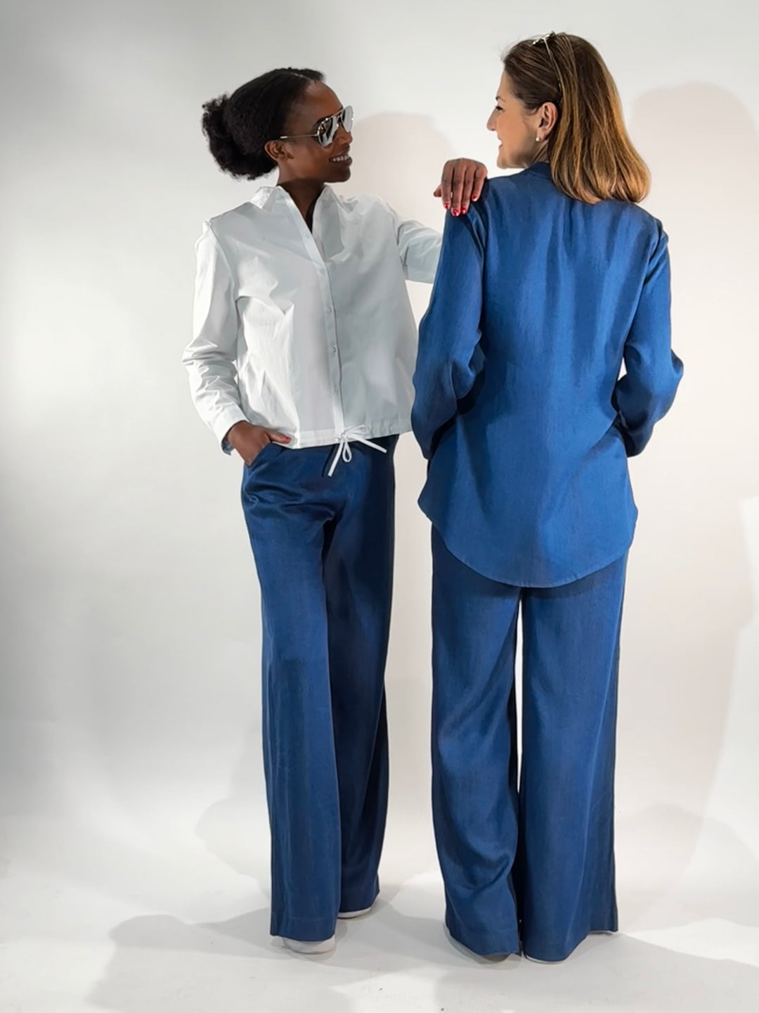 Palazzo-Hose im Denim Style