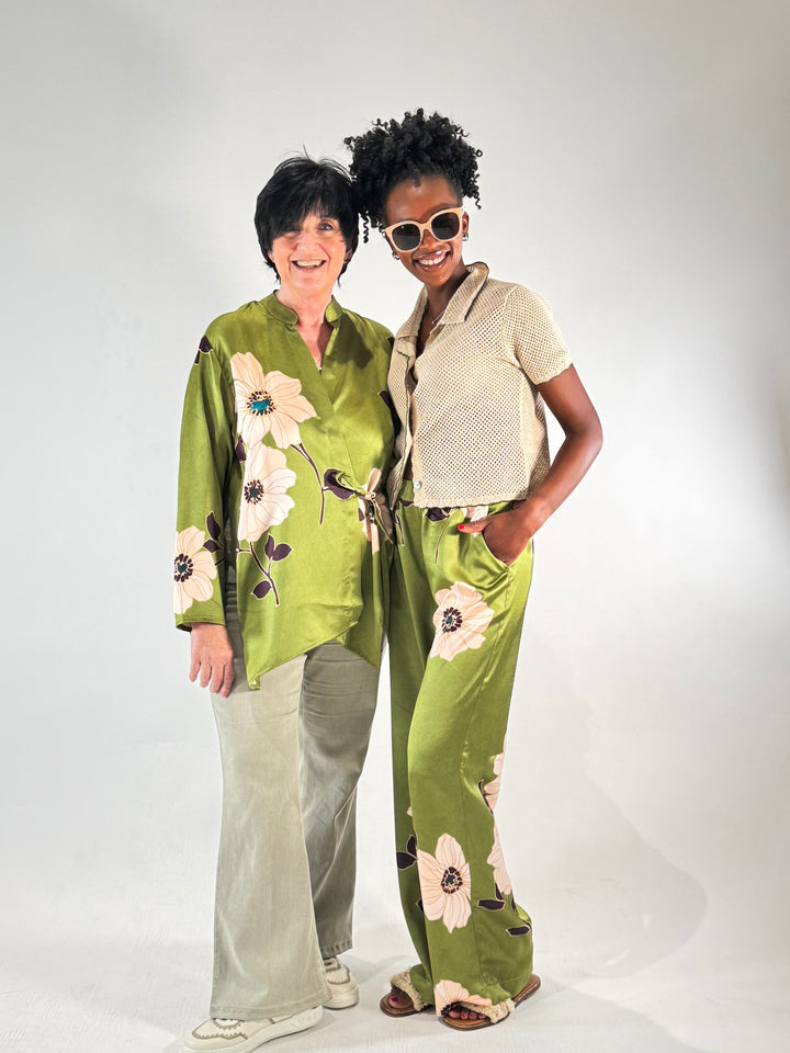 Wickelbluse im Kimono-Asia-Style