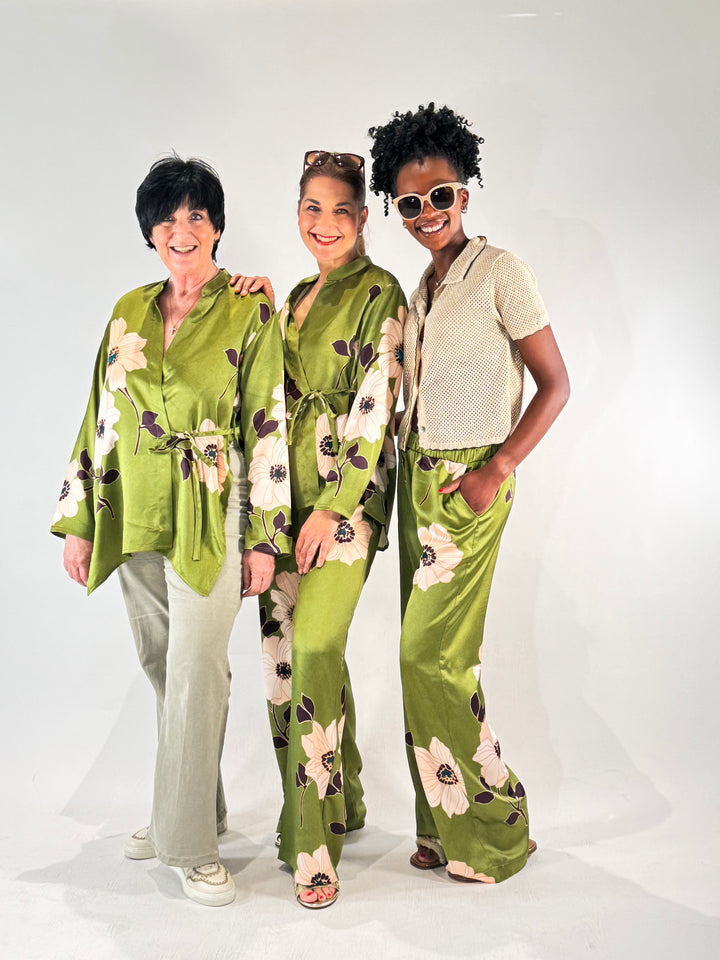 Wickelbluse im Kimono-Asia-Style