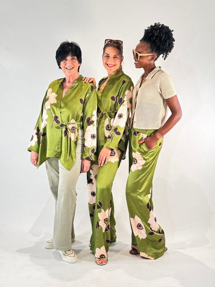 Wickelbluse im Kimono-Asia-Style