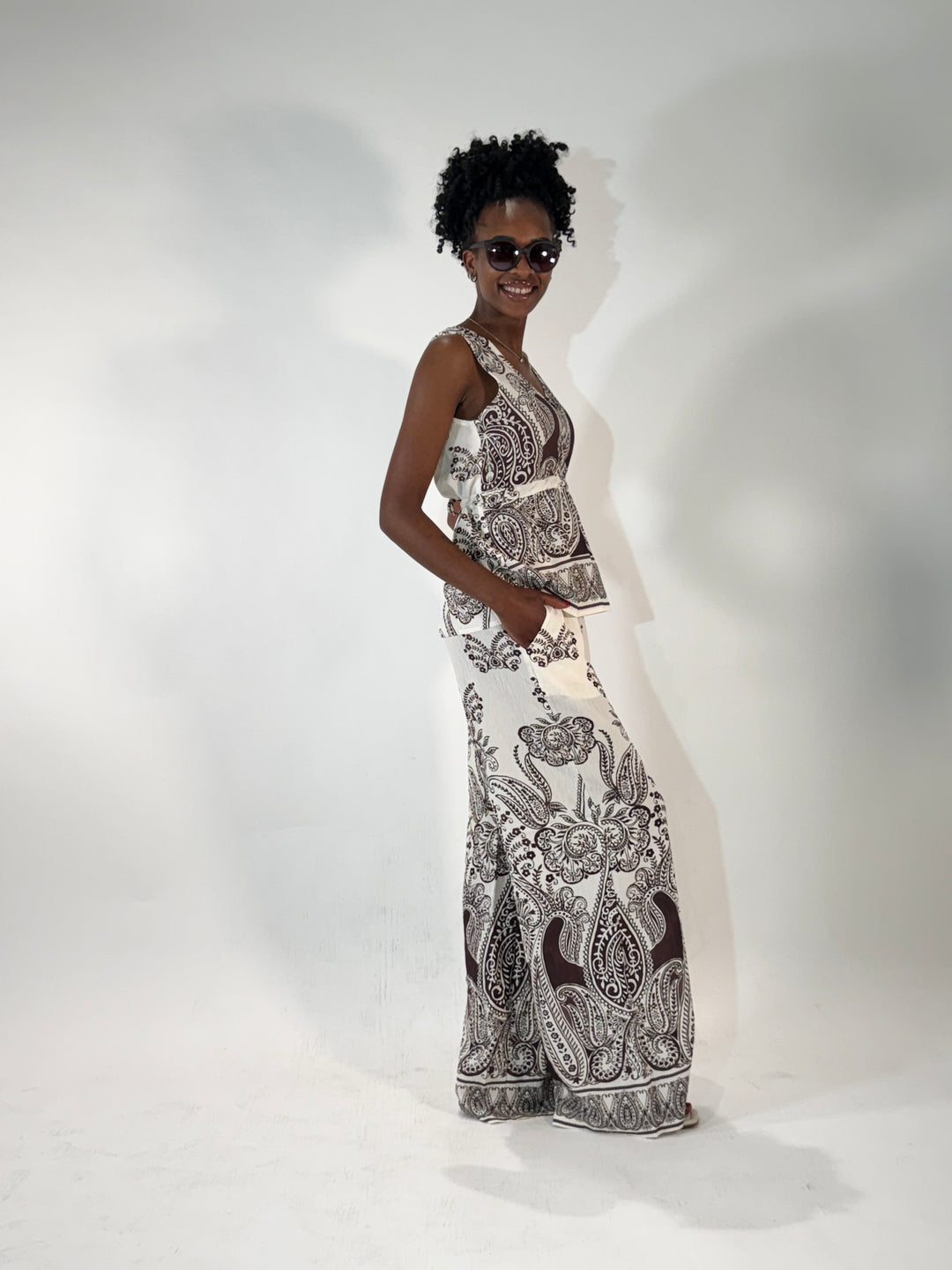 Palazzo-Hose im Paisley-Print