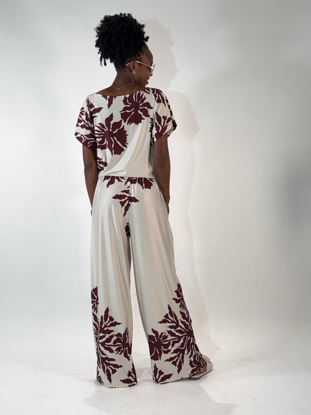 Schlupfhose in floralem Print