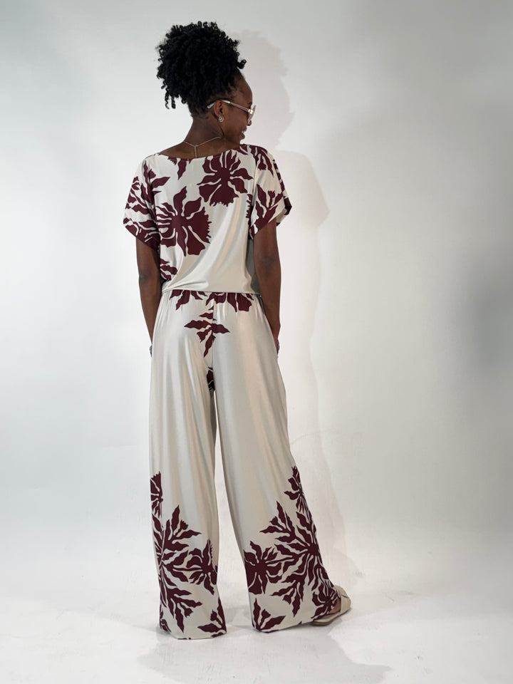 Schlupfhose in floralem Print