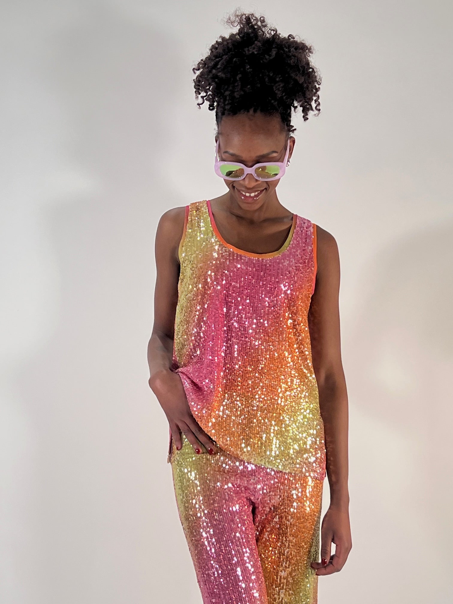 debardeur paillettes