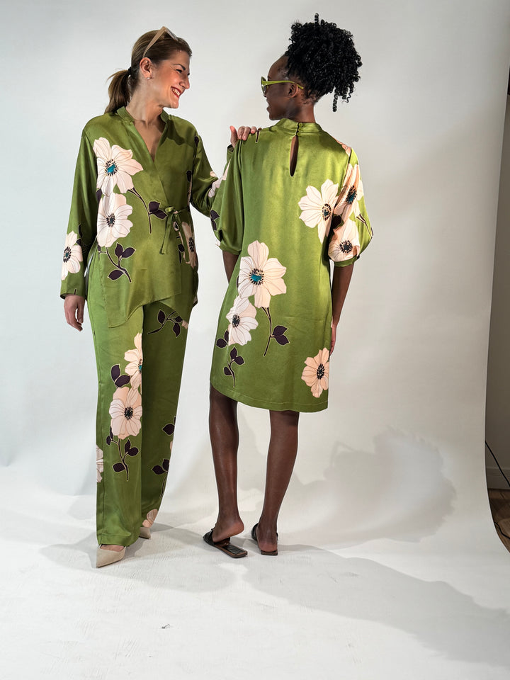 Wickelbluse im Kimono-Asia-Style