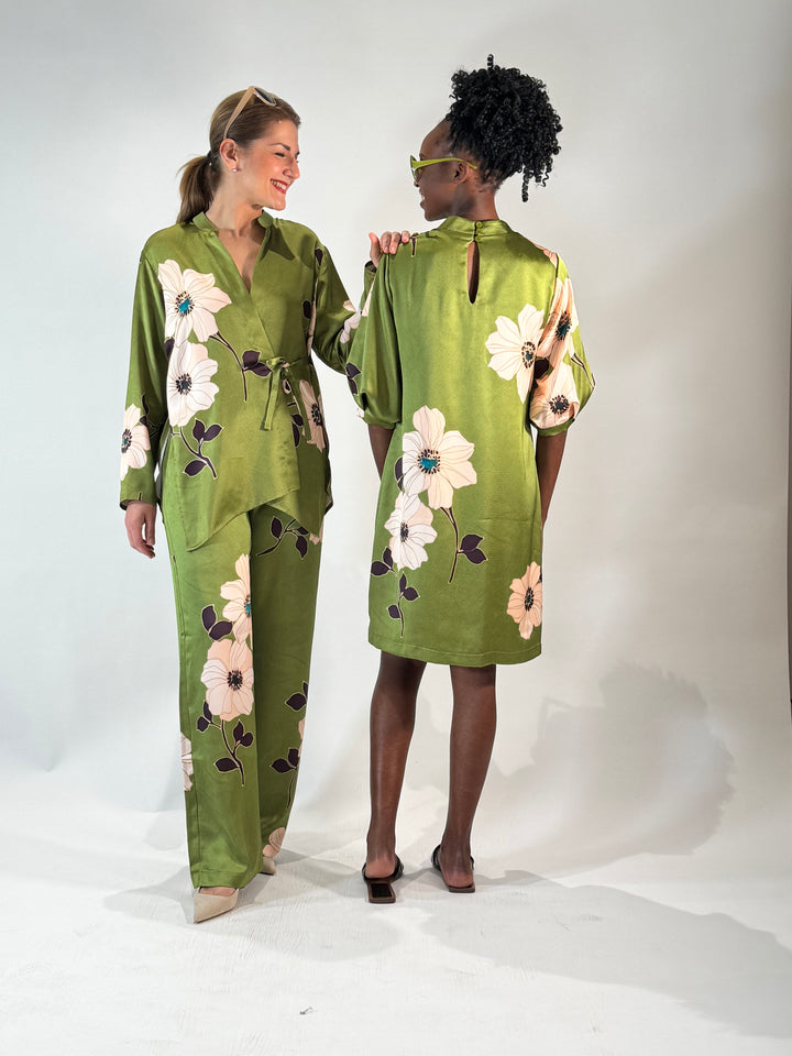 Wickelbluse im Kimono-Asia-Style