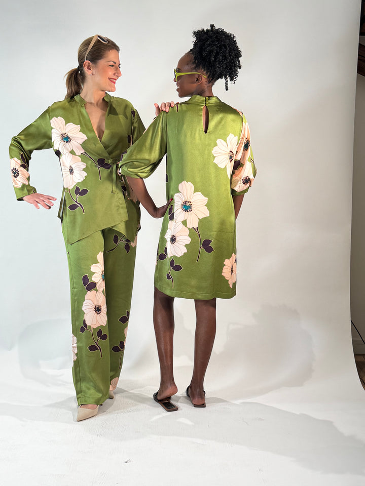 Wickelbluse im Kimono-Asia-Style