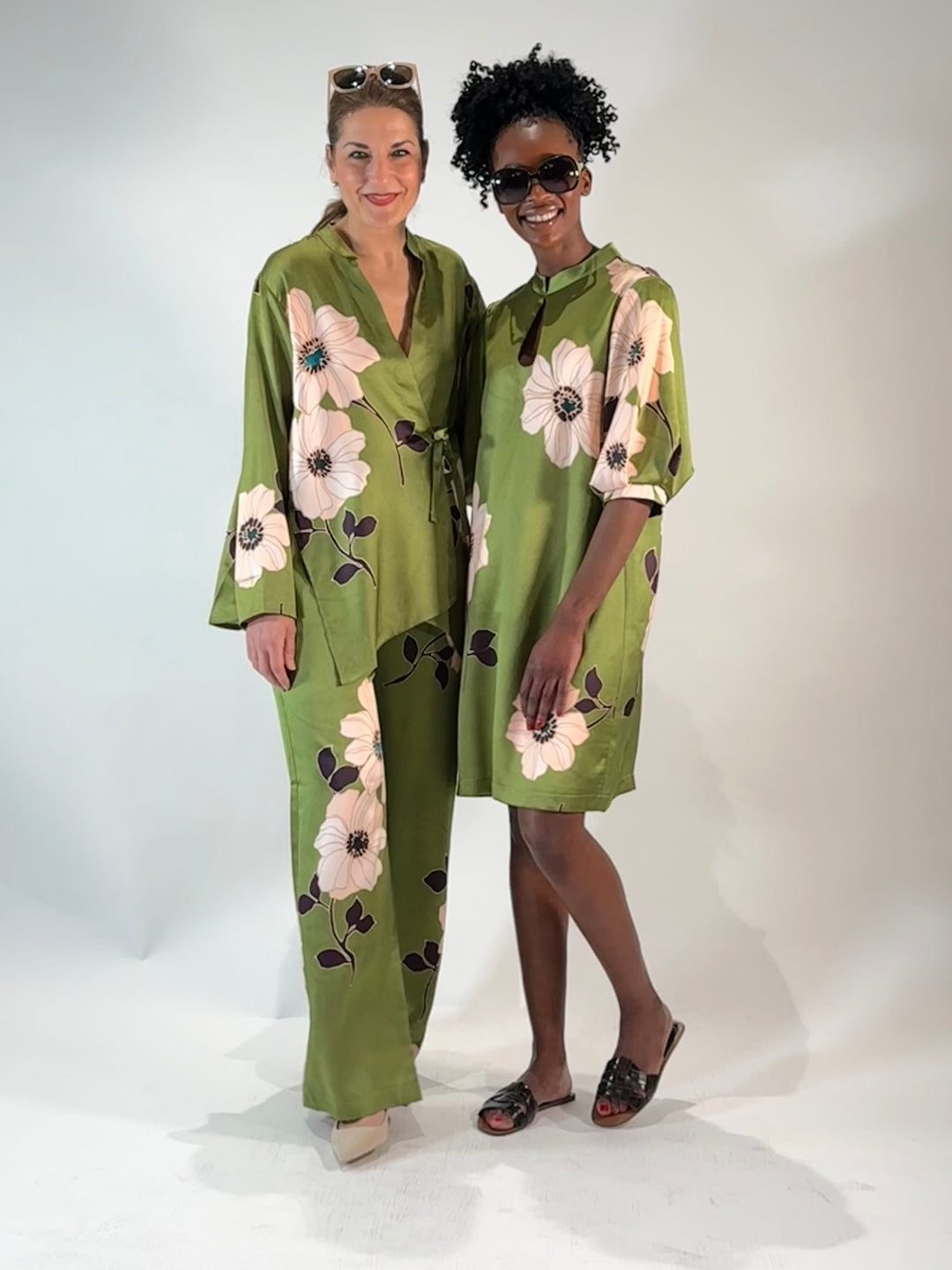 Wickelbluse im Kimono-Asia-Style