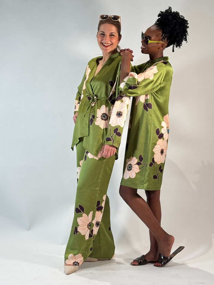 Wickelbluse im Kimono-Asia-Style