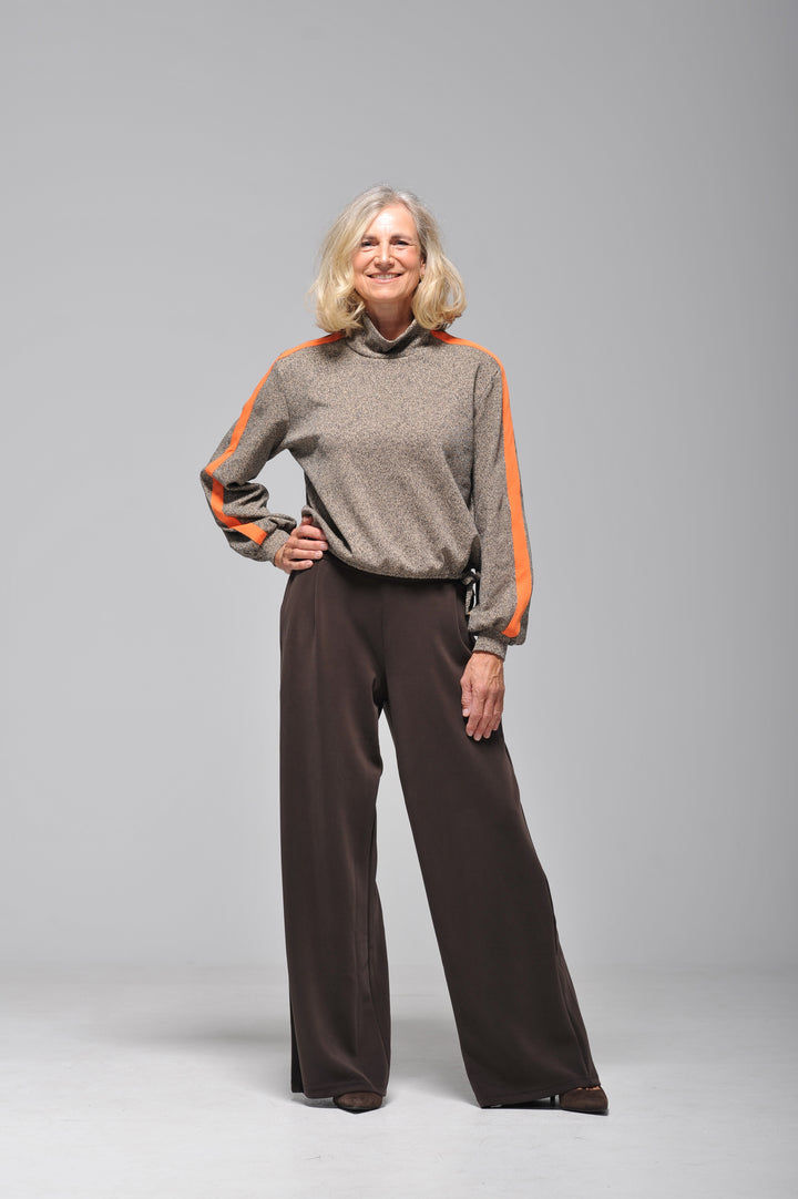 Sweat Cropped mit Racing-Stripes